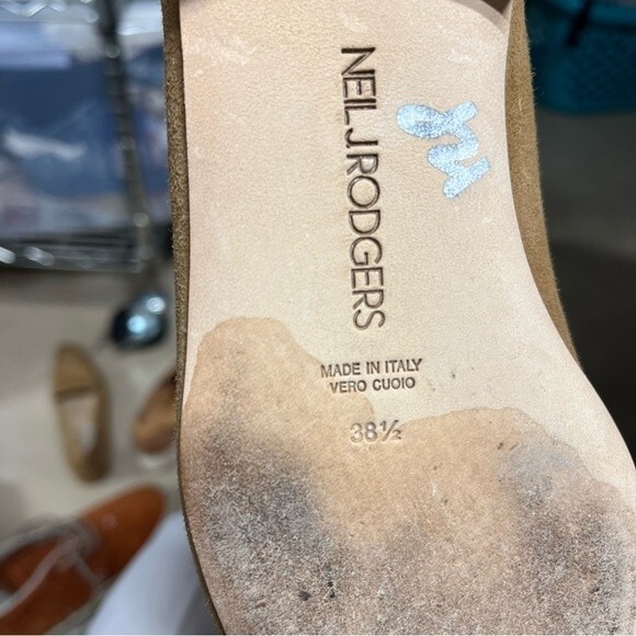 Neil J. Rodgers Liscia Loafer in Camel Suede 38.5 - Picture 16 of 16